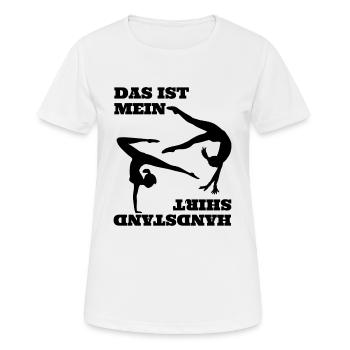 Handstand Bodenturnen Gymnastik Sportlehrer Turner - Frauen T-Shirt atmungsaktiv - Weiß - Vorne - AI Model Female 172 dark (172cm)