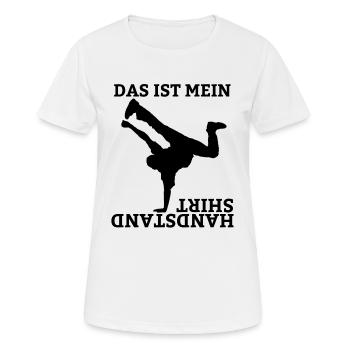 Handstand Sportlehrer Gymnastik Bodenturnen Turner - Frauen T-Shirt atmungsaktiv - Weiß - Vorne - AI Model Female 172 dark (172cm)