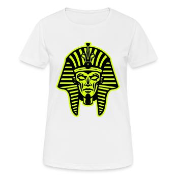 Pharao Totenkopf - Frauen T-Shirt atmungsaktiv - Weiß - Vorne - AI Model Female 172 dark (172cm)