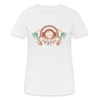 Sicily Italy Siciliano coat of arms emblem - Women's Breathable T-Shirt - white - Front - AI Model Female 172 dark (172cm)