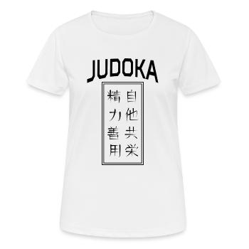 Judoka Judo Judo Teaching 2 principles of Judo Japan - Women's Breathable T-Shirt - white - Front - AI Model Female 172 dark (172cm)