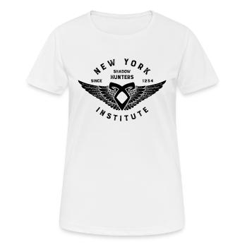 Institut de New York - T-shirt respirant Femme - blanc - Devant - AI Model Female 172 dark (172cm)