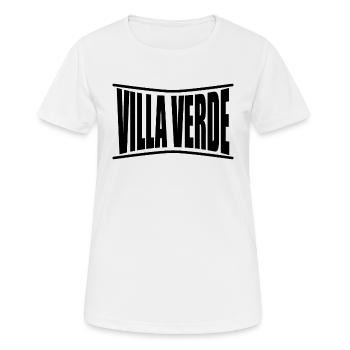 T-Shirt Villa Verde T-Shirt Sardinien Geschenkidee - Frauen T-Shirt atmungsaktiv - Weiß - Vorne - AI Model Female 172 dark (172cm)