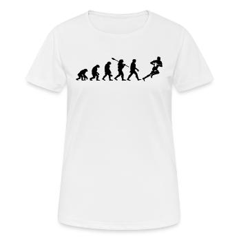 RUGBY - Rugby Sport - Rugby Humour - Women's Breathable T-Shirt - white - Front - AI Model Female 172 dark (172cm)