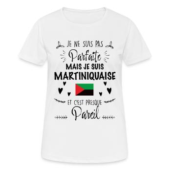Femme de la Martinique est parfaite - T-shirt respirant Femme - blanc - Devant - AI Model Female 172 dark (172cm)
