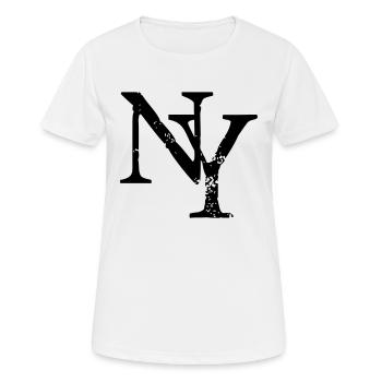 NY - New York - Dance Shirt - Women's Breathable T-Shirt - white - Front - AI Model Female 172 dark (172cm)