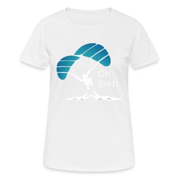 Paragliding - Frauen T-Shirt atmungsaktiv - Weiß - Vorne - AI Model Female 172 dark (172cm)