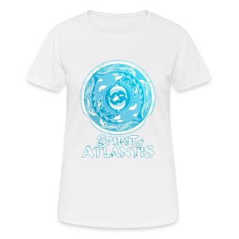 Spirit of Atlantis - Frauen T-Shirt atmungsaktiv - Weiß - Vorne - AI Model Female 172 dark (172cm)