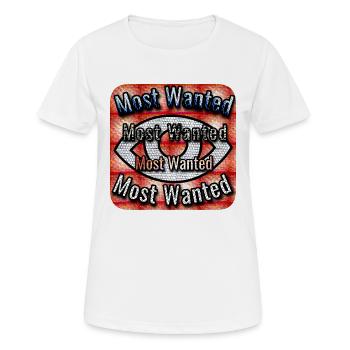 Most Wanted - Frauen T-Shirt atmungsaktiv - Weiß - Vorne - AI Model Female 172 dark (172cm)