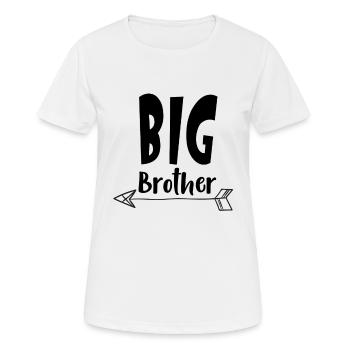 Big Brother - Frauen T-Shirt atmungsaktiv - Weiß - Vorne - AI Model Female 172 dark (172cm)