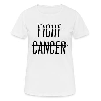 Fight Cancer - Women's Breathable T-Shirt - white - Front - AI Model Female 172 dark (172cm)