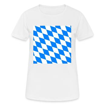 Masque bavarois motif bavarois - T-shirt respirant Femme - blanc - Devant - AI Model Female 172 dark (172cm)