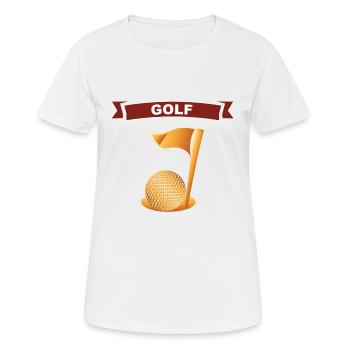 Golfing Golf - Women's Breathable T-Shirt - white - Front - AI Model Female 172 dark (172cm)