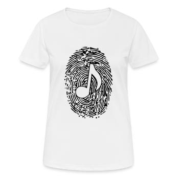 Empreinte musicale - T-shirt respirant Femme - blanc - Devant - AI Model Female 172 dark (172cm)