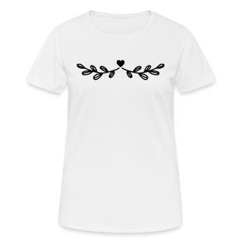 Blume - Blumen - Frauen T-Shirt atmungsaktiv - Weiß - Vorne - AI Model Female 172 dark (172cm)