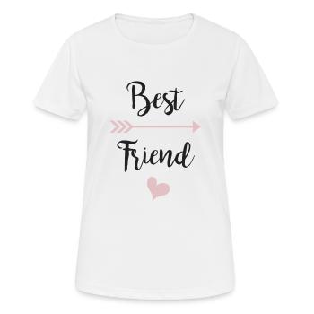 Best friend - T-shirt respirant Femme - blanc - Devant - AI Model Female 172 dark (172cm)