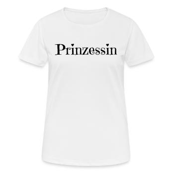 Prinzessin, Königin, Freundin, Tochter, Liebe,Rosa - Frauen T-Shirt atmungsaktiv - Weiß - Vorne - AI Model Female 172 dark (172cm)