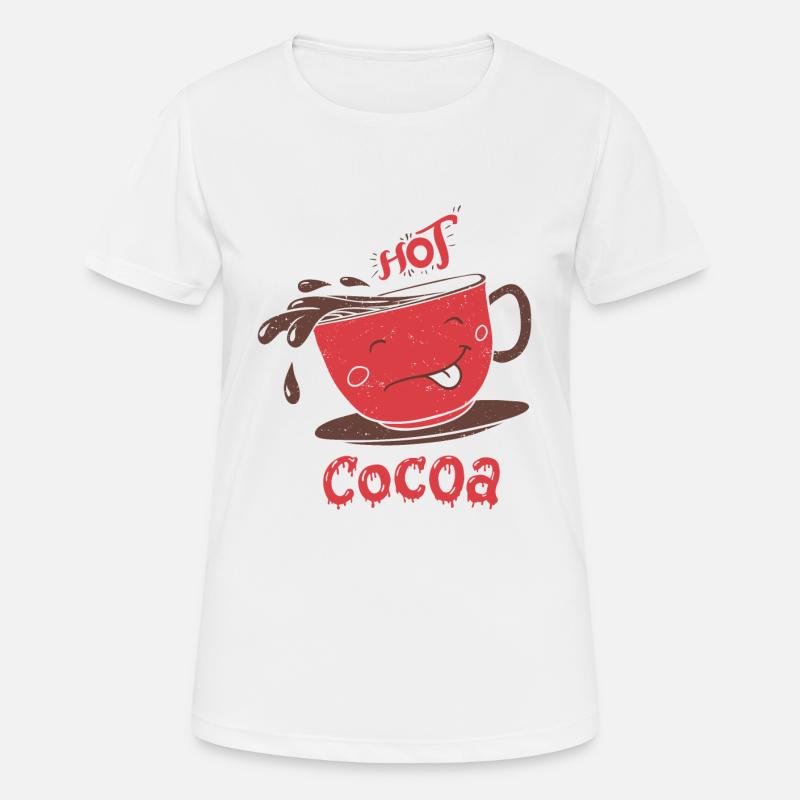 Cocoa cup - Women's Breathable T-Shirt - white
