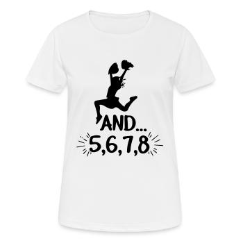 Cool und 5, 6, 7, 8 Cheerleading Coaches Geschenk - Frauen T-Shirt atmungsaktiv - Weiß - Vorne - AI Model Female 172 dark (172cm)