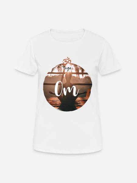 Yoga Om 2 - Women's Breathable T-Shirt - white