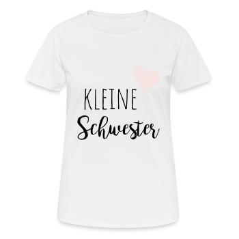kleine Schwester - Frauen T-Shirt atmungsaktiv - Weiß - Vorne - AI Model Female 172 dark (172cm)
