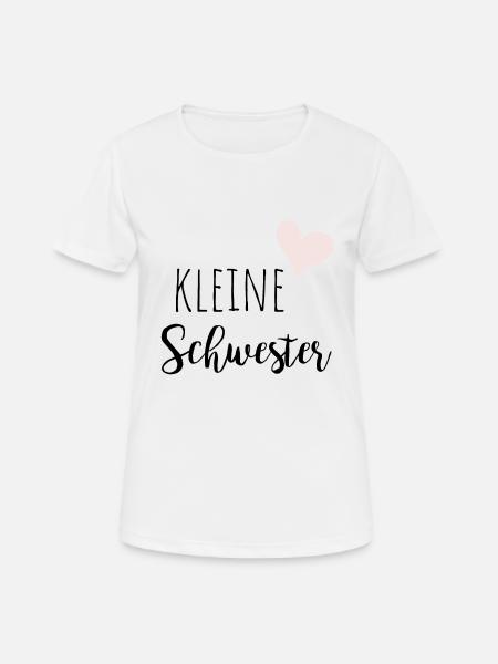 kleine Schwester - Frauen T-Shirt atmungsaktiv - Weiß