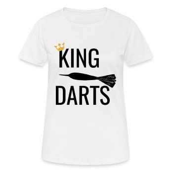 Dart, Darts, darten, Dart T-Shirt, Darts Shirt - Frauen T-Shirt atmungsaktiv - Weiß - Vorne - AI Model Female 172 dark (172cm)