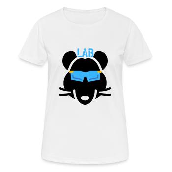 RAT DE LABORATOIRE - TECHNICIEN MÉDICAL DE LABORATOIRE - T-shirt respirant Femme - blanc - Devant - AI Model Female 172 dark (172cm)