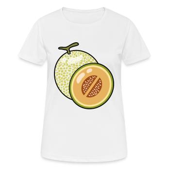 Cantaloupe Melon - Women's Breathable T-Shirt - white - Front - AI Model Female 172 dark (172cm)
