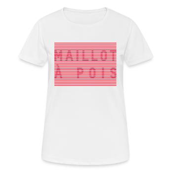 Maillot à Pois - Women's Breathable T-Shirt - white - Front - AI Model Female 172 dark (172cm)