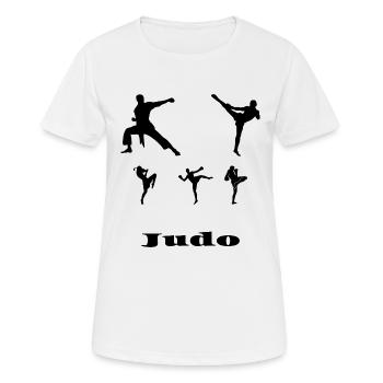 Judo - Women's Breathable T-Shirt - white - Front - AI Model Female 172 dark (172cm)