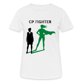 Chasseur CP - T-shirt respirant Femme - blanc - Devant - AI Model Female 172 dark (172cm)