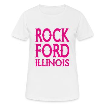 Rockford - Illinios - États-Unis États-Unis États-Unis - T-shirt respirant Femme - blanc - Devant - AI Model Female 172 dark (172cm)