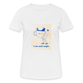 I Can and I might - Women's Breathable T-Shirt - white - Front - AI Model Female 172 dark (172cm)