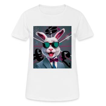 Rabbit Business - T-shirt respirant Femme - blanc - Devant - AI Model Female 172 dark (172cm)
