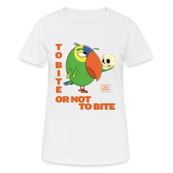 Picken oder nicht picken - Frauen T-Shirt atmungsaktiv - Weiß - Vorne - AI Model Female 172 dark (172cm)