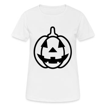 citrouille - T-shirt respirant Femme - blanc - Devant - AI Model Female 172 dark (172cm)