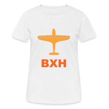 Flughafen Birminghasm - BXH - Great Britain - Frauen T-Shirt atmungsaktiv - Weiß - Vorne - AI Model Female 172 dark (172cm)