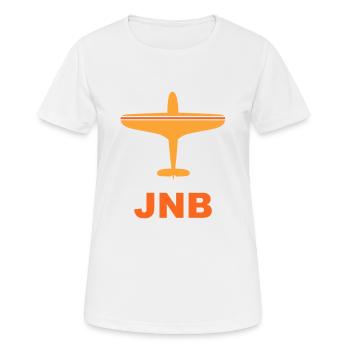 Aéroport de Johannesburg - Afrique du Sud - Spotter - T-shirt respirant Femme - blanc - Devant - AI Model Female 172 dark (172cm)