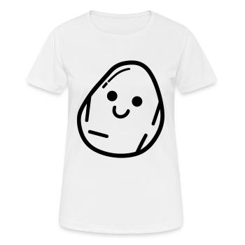 Kartoffel - Frauen T-Shirt atmungsaktiv - Weiß - Vorne - AI Model Female 172 dark (172cm)