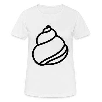 Coquillage - T-shirt respirant Femme - blanc - Devant - AI Model Female 172 dark (172cm)