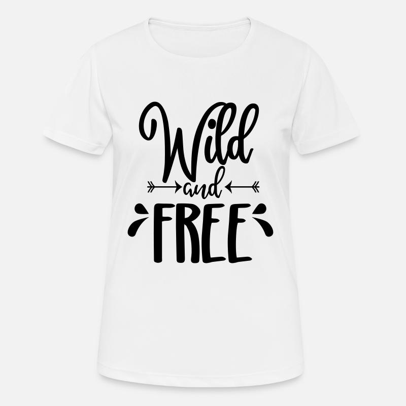 Wild and free spell - Women's Breathable T-Shirt - white