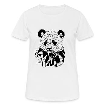 Panda - Frauen T-Shirt atmungsaktiv - Weiß - Vorne - AI Model Female 172 dark (172cm)