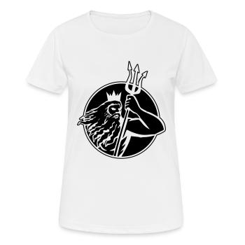 poseidon triton 2 - T-shirt respirant Femme - blanc - Devant - AI Model Female 172 dark (172cm)