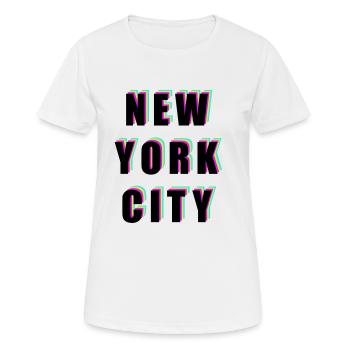 Ville de New York - T-shirt respirant Femme - blanc - Devant - AI Model Female 172 dark (172cm)