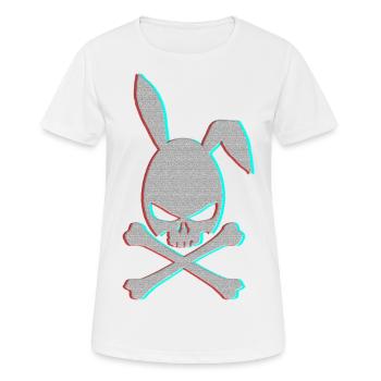 Happy Easter, skull - T-shirt respirant Femme - blanc - Devant - AI Model Female 172 dark (172cm)