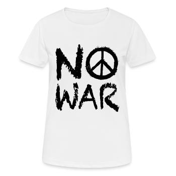No War Peace Street Art - Women's Breathable T-Shirt - white - Front - AI Model Female 172 dark (172cm)