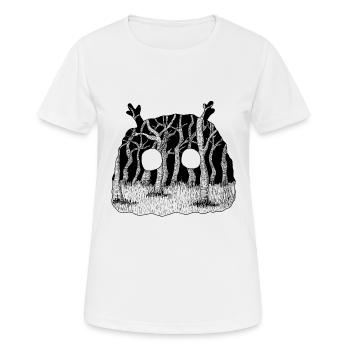 Creature - Frauen T-Shirt atmungsaktiv - Weiß - Vorne - AI Model Female 172 dark (172cm)