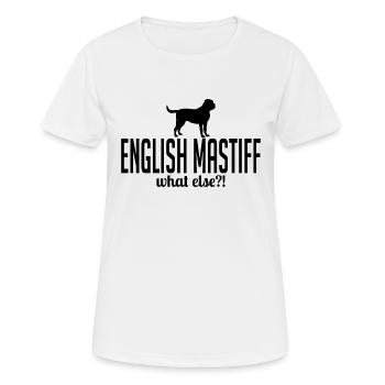 DEUTSCH MASTIFF what else Hundespruch Wilsigns - Women's Breathable T-Shirt - white - Front - AI Model Female 172 dark (172cm)