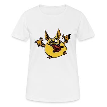 Small hairy monster with wings - Women's Breathable T-Shirt - white - Front - AI Model Female 172 dark (172cm)